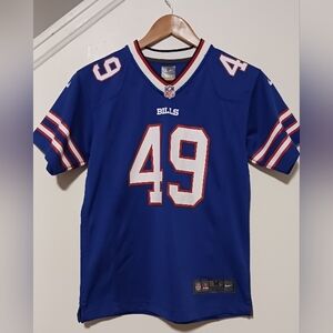 NY Buffalo Bills NFL Players Jersey Youth M (10-12) Edmunds 49 Blue Nike